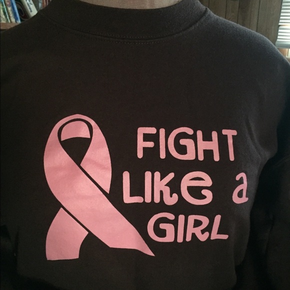 Brown fight like a girl breast cancer shirt pics 901